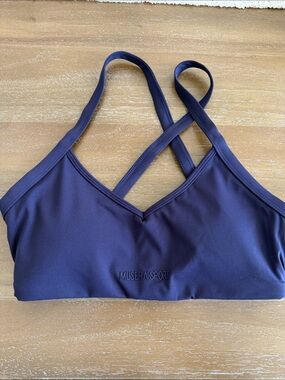 Musera Navy Cross-Back Sports Bra